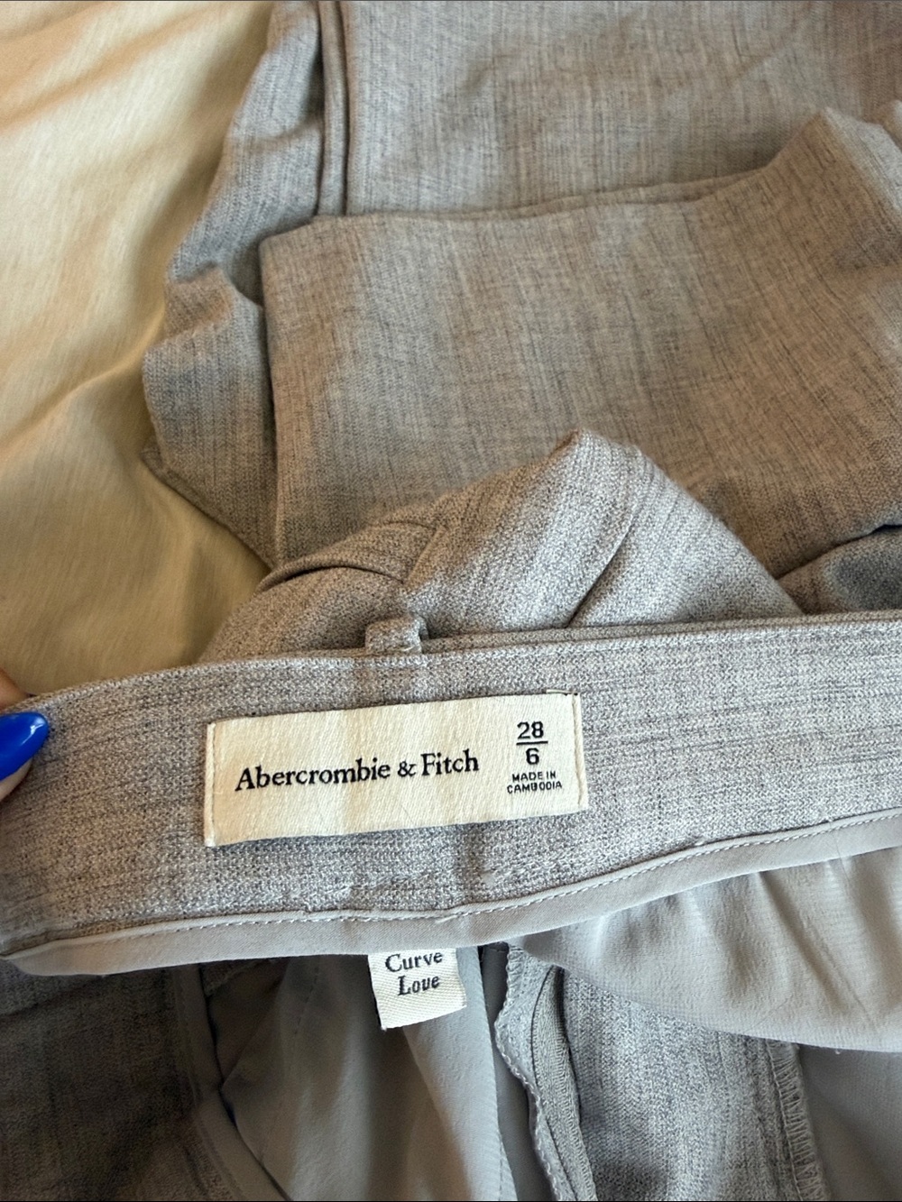 A&F Sloane Tailored Wide Leg Pant